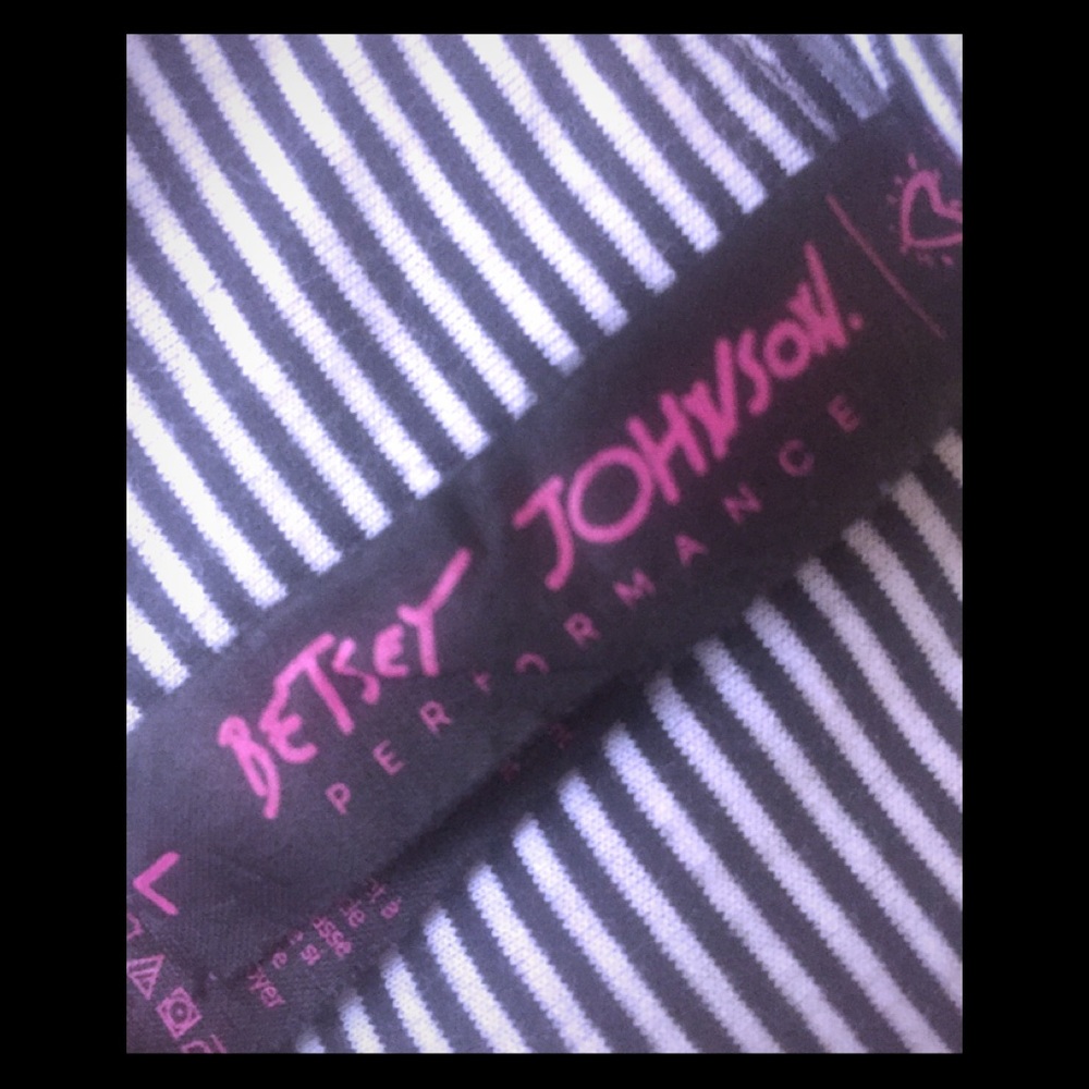 Betsey Johnson long striped t